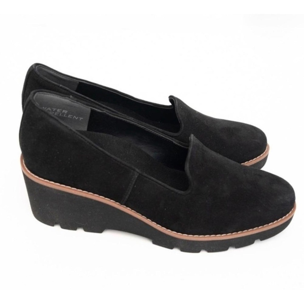 Vionic Willa Wedge Loafer Shoes Black Size 11 Womens Comfort Orthotic
